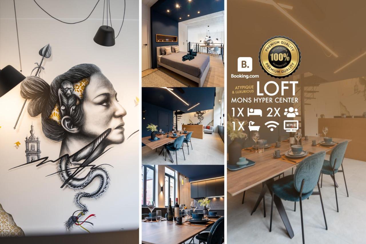 Atypique Loft Mons City Center Exterior foto